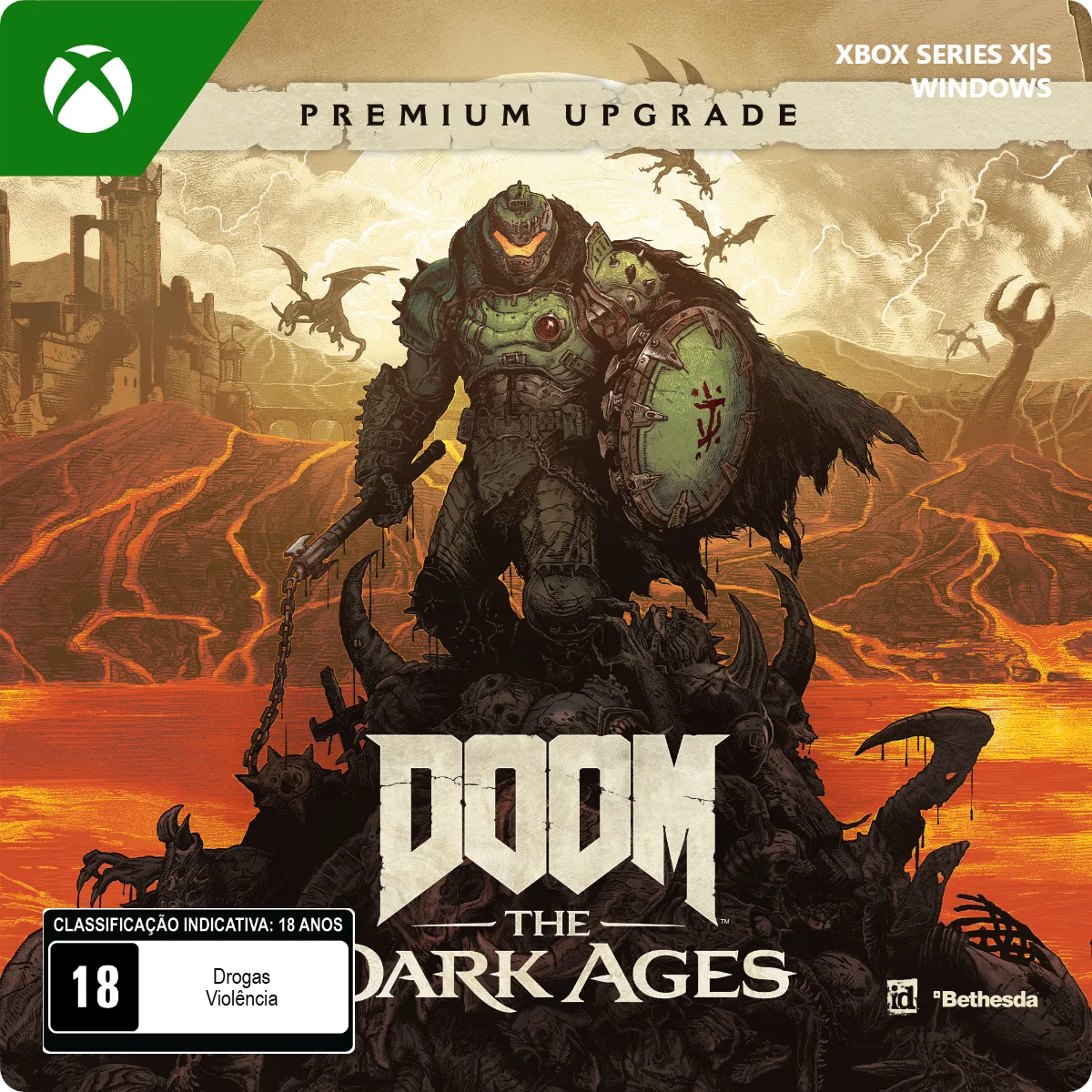 Doom_ The Dark Ages Premium Edition Upgrade_4338_Xbox Series X_S and Win 10_Brazil_square Doom: The Dark Ages Premium Edition Upgrade - Imagem 1