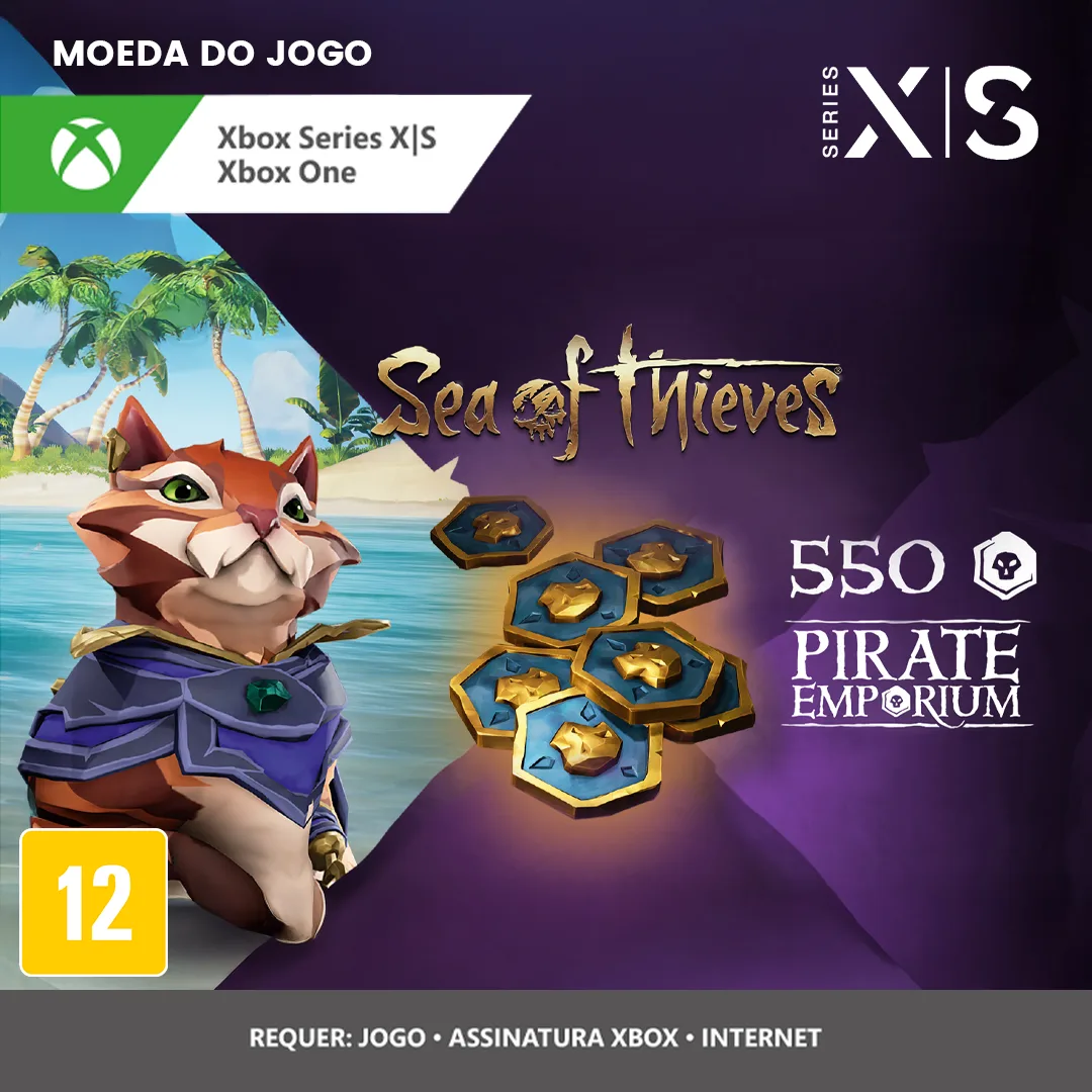 ESD_Sea_of_Thieves_VC550 Sea of Thieves Castaway’s Ancient Coin Pack – 550 Coins - Imagem 1