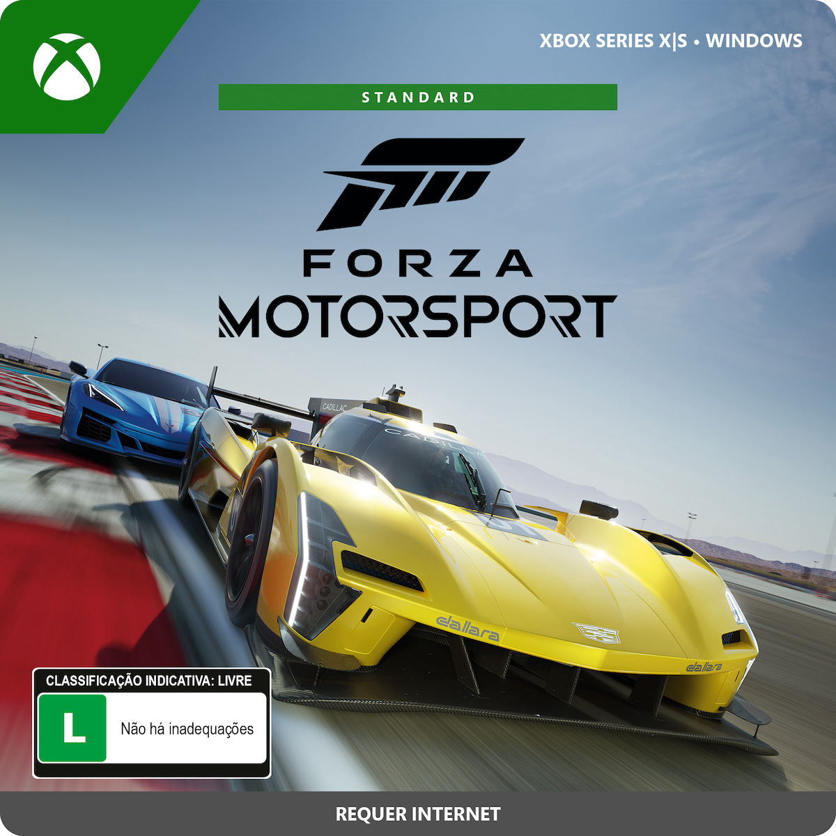 Forza Motorsport Standard Edition BR carros em circuito com clima dinâmico