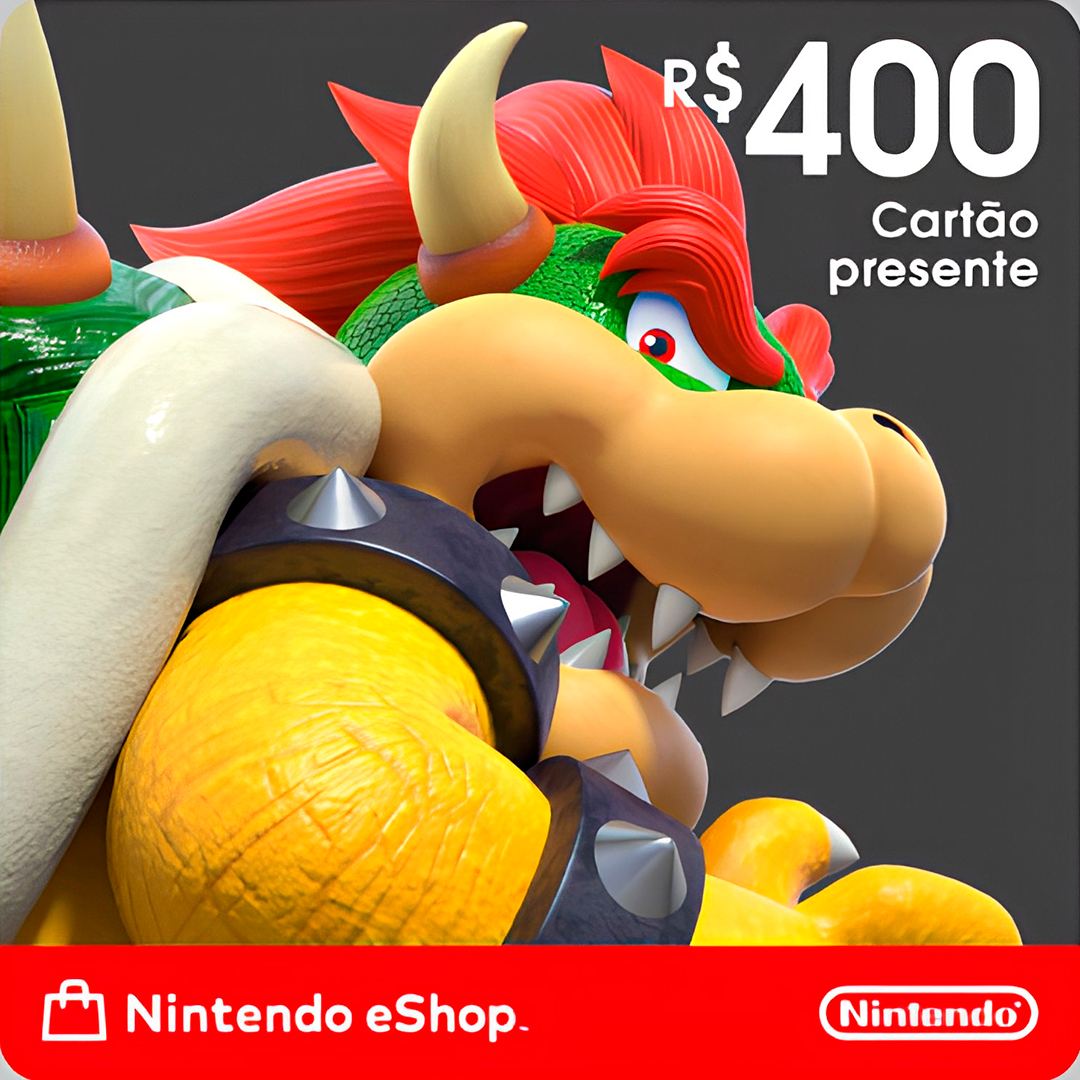 Nintendo - Gift Card Digital 400 Reais (Nintendo eShop BR)