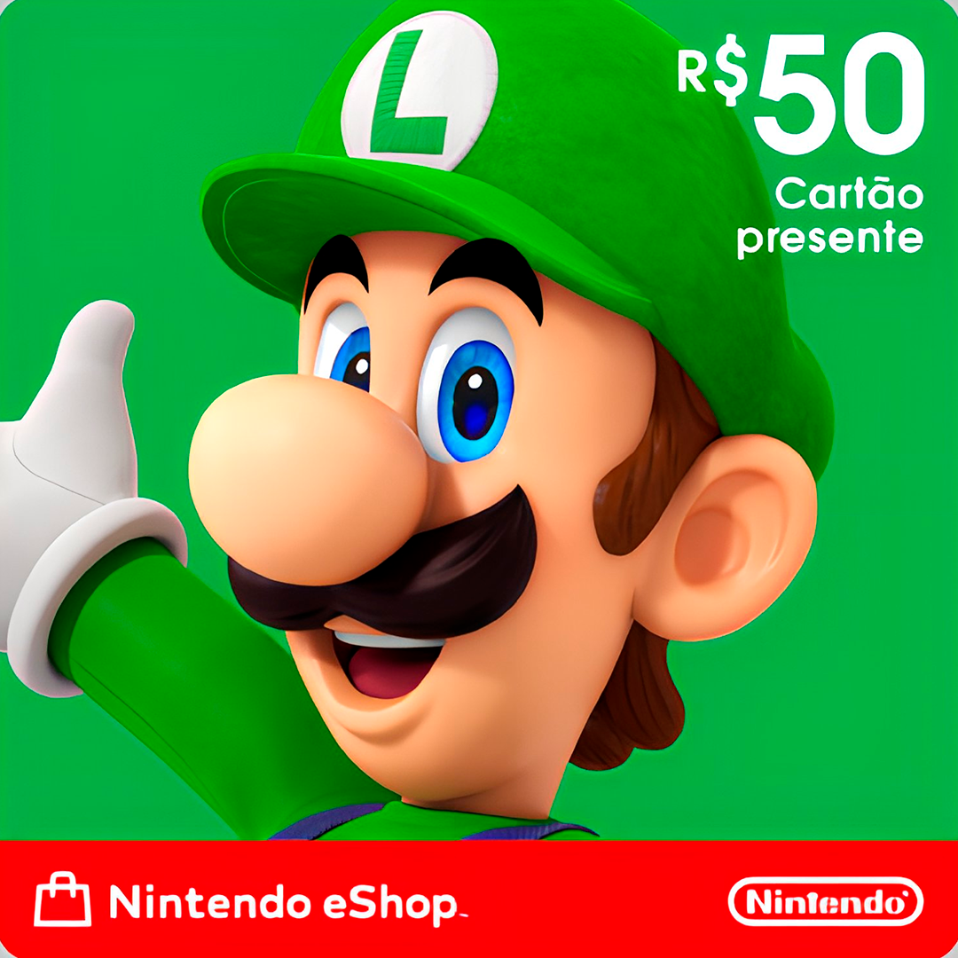 Nintendo - Gift Card Digital 50 Reais (Nintendo eShop BR)
