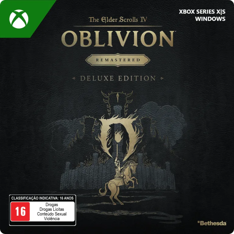 The Elder Scrolls IV: Oblivion Remastered Deluxe Edition BR capa oficial