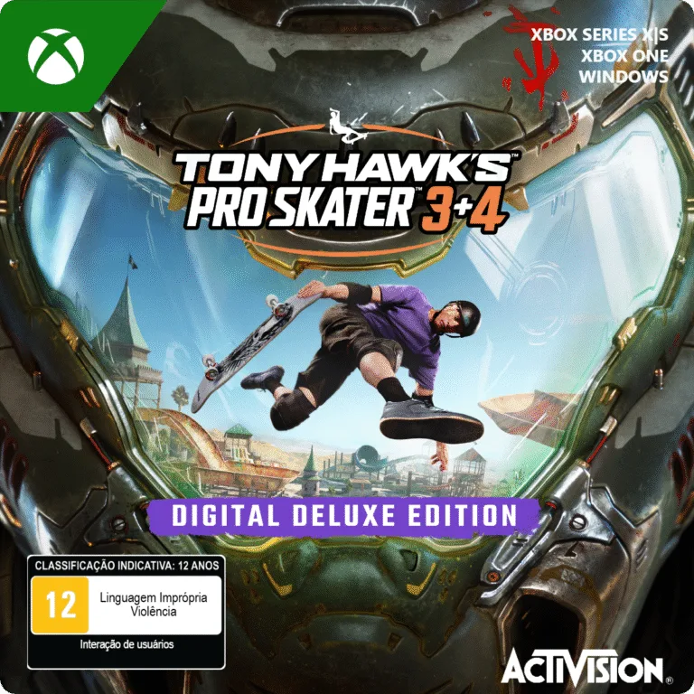 Tony Hawk’s Pro Skater 3 + 4 Digital Deluxe Edition BR Xbox capa oficial