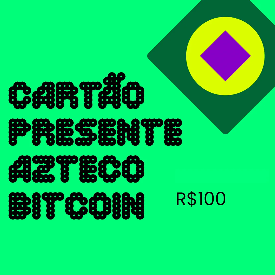 Cartão Presente Azteco Bitcoin - R$ 100 - Imagem 1