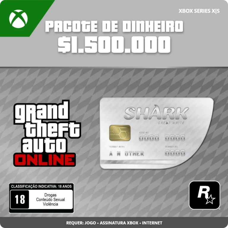 GTA Online: Pacote de Dinheiro Tubarão-Branco (Xbox Series X|S)