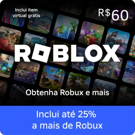Roblox Gift Card R$60 - Robux