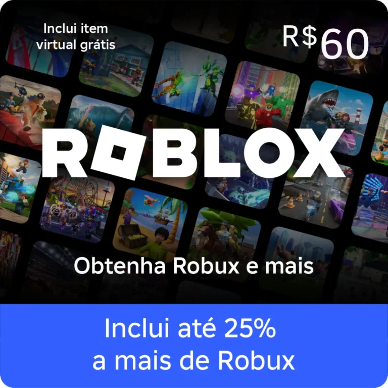 Roblox Gift Card R$60 - Robux
