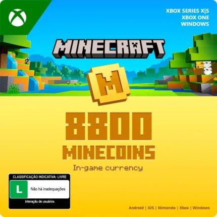 Minecraft Minecoins: 8800 Moedas