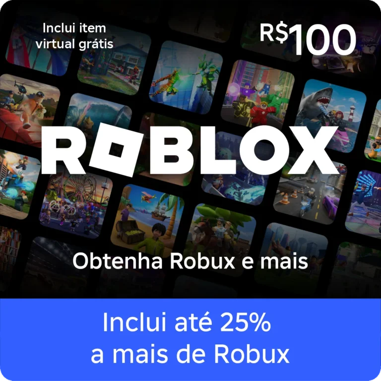 Roblox Gift Card R$100 - Robux