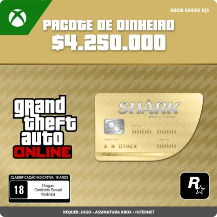 GTA Online: Pacote de Dinheiro Tubarão-Baleia (Xbox Series X|S)