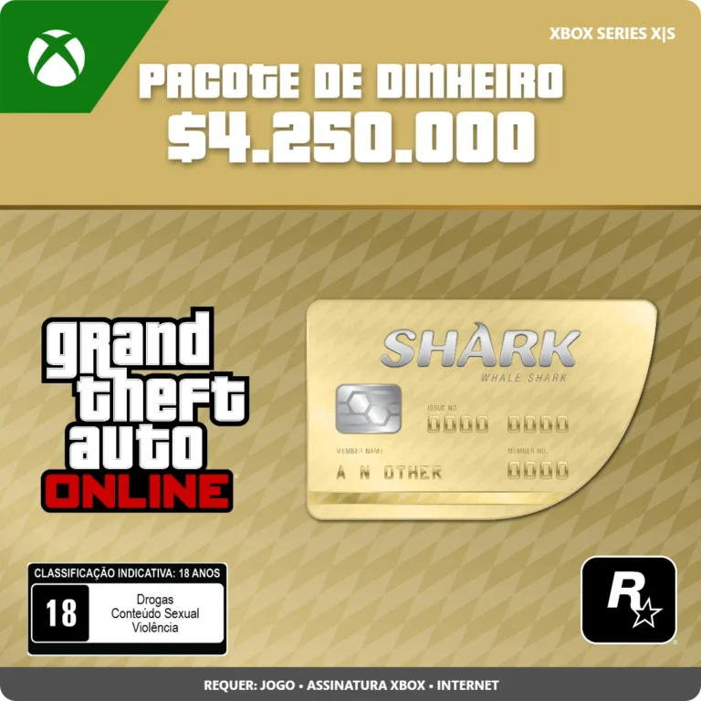 GTA Online: Pacote de Dinheiro Tubarão-Baleia (Xbox Series X|S)
