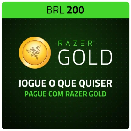 Razer Gold R$ 200 Recarga/Gift Card