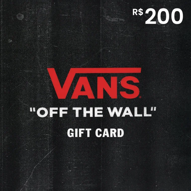 Cartão Presente Vans R$200