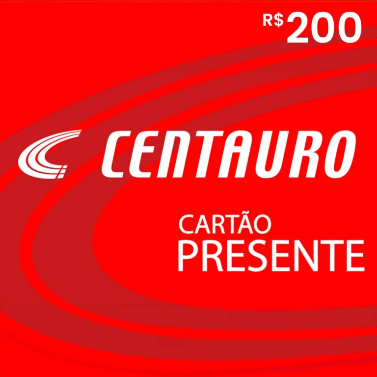 Cartão Presente Centauro - R$ 200,00