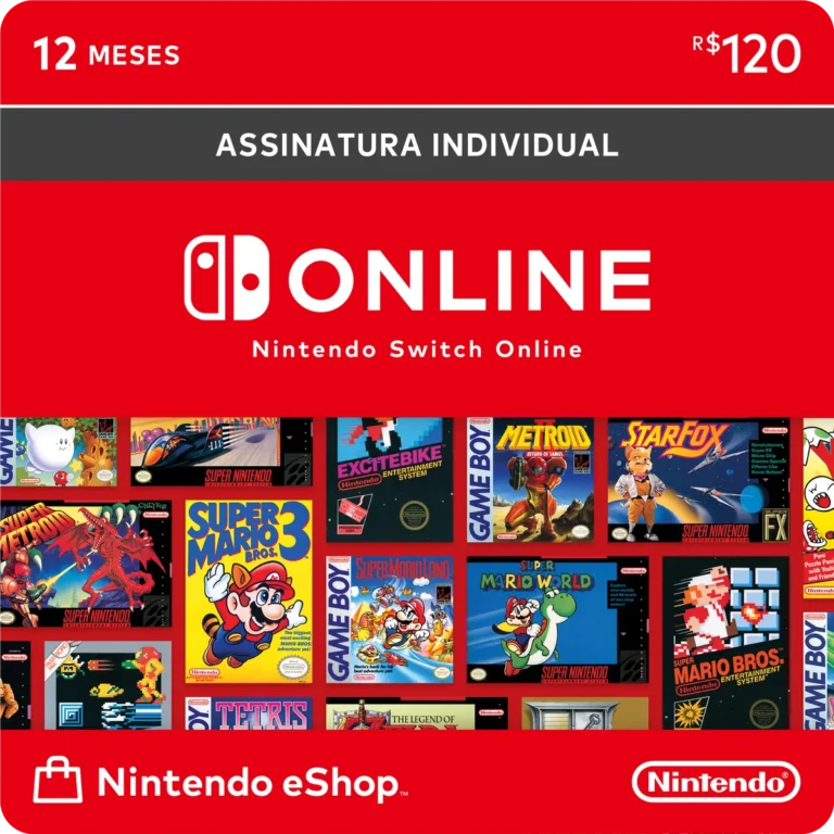 Nintendo Switch Online 12 Meses
