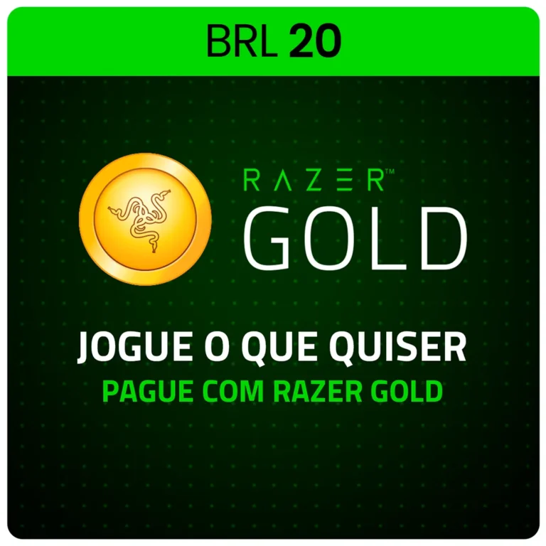 Razer Gold R$ 20 Recarga/Gift Card