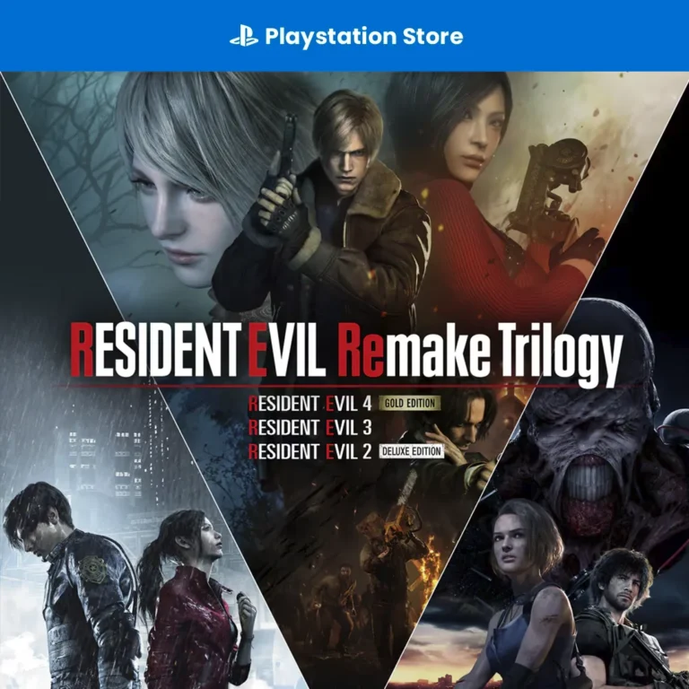Capa de Resident Evil Remake Trilogy para PS4 e PS5