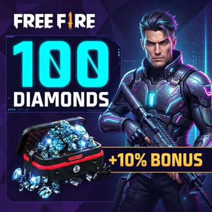 Capa do produto Free Fire 100 Diamantes +10% R$4.49