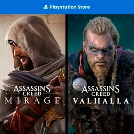 Capa do produto Pacote Assassin’s Creed Mirage e Assassin's Creed Valhalla (PS4 & PS5)