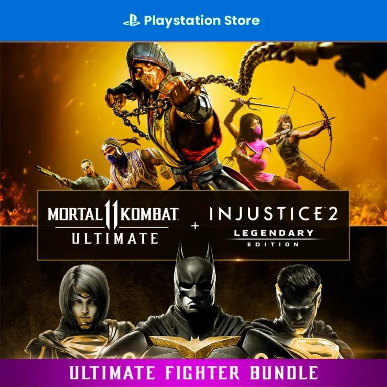 Capa do produto Pacote Mortal Kombat 11 Ultimate + Injustice 2 Ed. Lendária (PS4 & PS5)