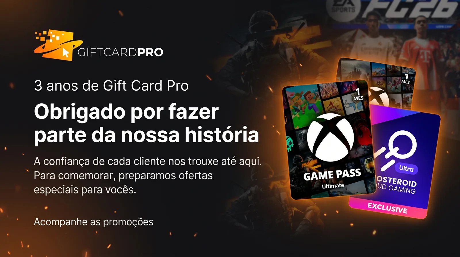 Aniversário Gift Card Pro