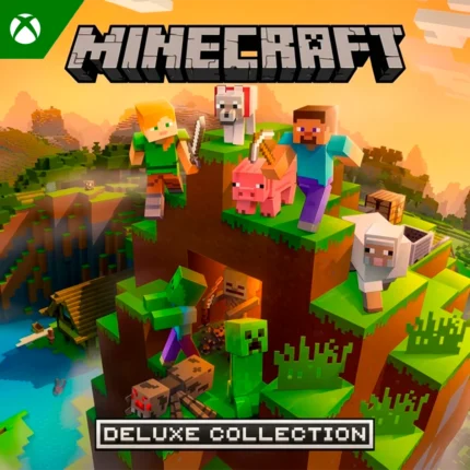 Minecraft Deluxe Collection para Xbox One e Xbox Series X|S com 700 Minecoins e conteúdos adicionais