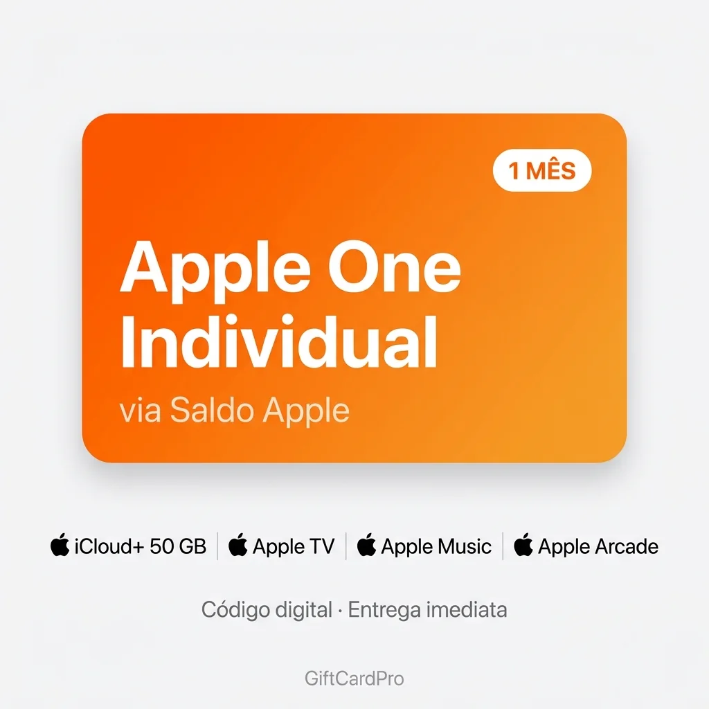 Capa do produto Apple One Individual 1 Mês - Assinatura Completa