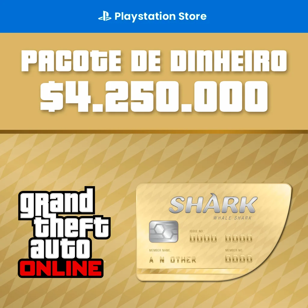Capa do produto GTA Online: Pacote de Dinheiro Tubarão-Baleia (PS5™)