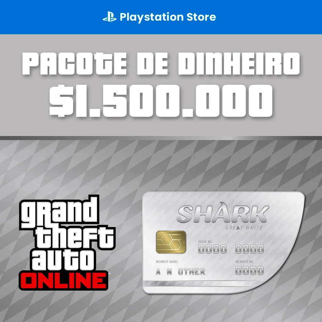 Capa do produto GTA Online: Pacote de Dinheiro Tubarão-Branco (PS5™)