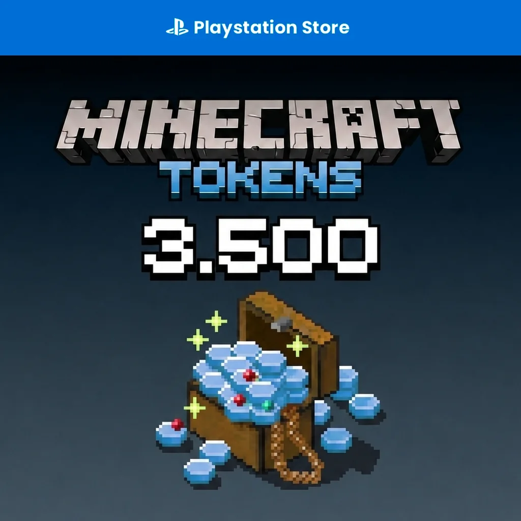 Capa do produto Pacote de 3500 Tokens para Minecraft
