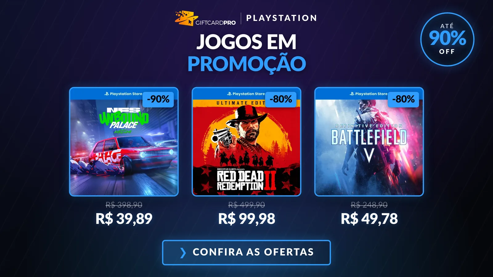 Jogos PlayStation em promoção