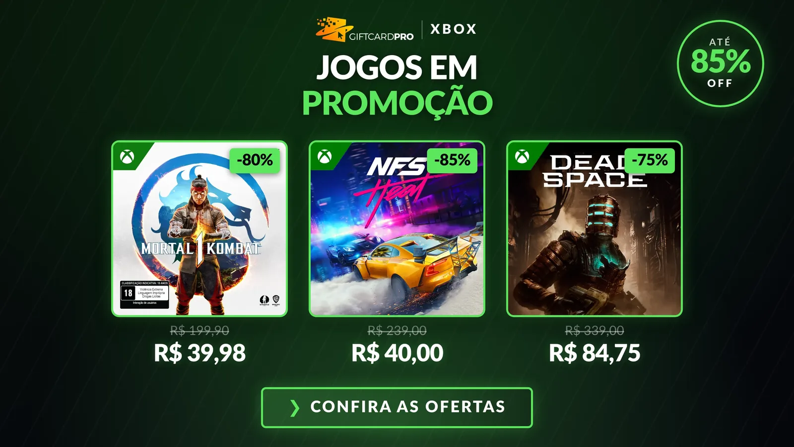 Jogos Xbox em promoção