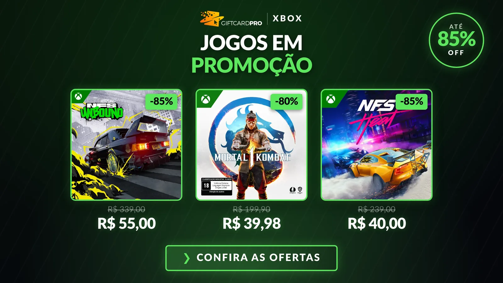 Jogos Xbox em promoção