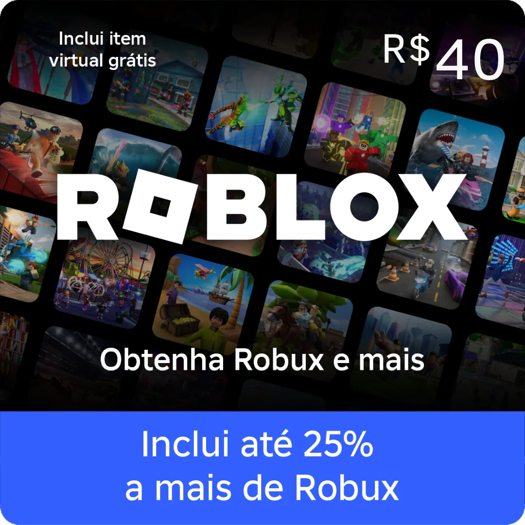 Roblox Gift Card R$40 - Robux